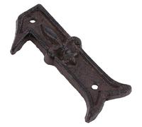 FELTECHELECTR Numéros de Porte Rétro en Fonte Noire, Chiffres de Maison Faciles à Installer Vis de Montage, Adaptés pour Boîte aux Lettres et Porte D'entrée