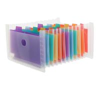 FELTECHELECTR Organisateur Papier Extensible en PVC Plusieurs Couches, Grand Classeur à Dossiers pour Bureau et Étude, Dossier de Fichiers Accordéon pour Documents Bien Rangés