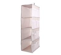 FELTECHELECTR Organisateur Suspendu pour sous-vêtements en Tissu Oxford Gris, Pliable, 4 Couches, Gain de Place, Lavable, pour Voyage et Maison