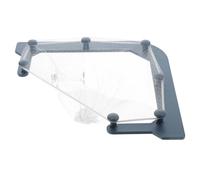 FELTECHELECTR Panier Égouttoir Triangulaire pour Évier avec Récipient à Déchets Alimentaires Organisateur Multifonctionnel Plastique avec Ruban Nano Adhésif Égouttoir Vaisselle Compact pour