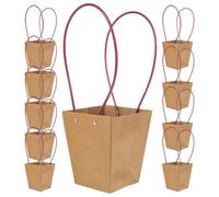 FELTECHELECTR Paquet à Main Imperméables et Résistants et 10 en Papier Kraft Marron produit Décor de Bureau Chic et Créatif Chic Créatif pour Fleurs Séchées et Petites Plantes en Pot
