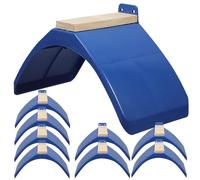 FELTECHELECTR Perchoir pour Oiseaux en Bois et PP, Pack de 10 Pièces, Support Naturel Confortable et Sûr pour Perroquets et Pigeons en Phase de Repos