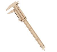 FELTECHELECTR Pied à Coulisse en Bois Naturel Multifonction, Règle de Mesure Graduée pour Bricolage, Outil de Précision pour Dessin, Travail du Bois et Projets Créatifs, Léger et Solide, 1