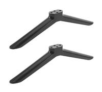 FELTECHELECTR Pieds de Télévision de Table Universels pour Téléviseur LED 40 Pouces, Support de Remplacement Noir avec Vis, Patins Antidérapants Intégrés, Kit 1 Paire pour Meuble TV et Bureau