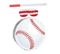 FELTECHELECTR Piñata Baseball Suspendue avec Confettis et Bandeau Décoration pour Fête Anniversaire Garçon Accessoire Jeu Thème Sport Set Complet pour Fête Sportive