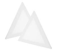 FELTECHELECTR Planche de Peinture Créative Triangulaire 2pcs en Coton Panneau à Densité de Fibres, Compatible avec Différents Types de Médias pour Peinture DIY et Décoration Intérieure