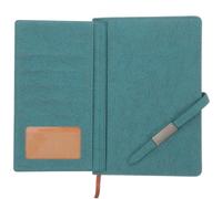 FELTECHELECTR Planificateur D'entreprise Papier Cuir Vert Carnet de Notes A5 Planification des Objectifs et Suivi des Habitudes pour Agenda Professionnel pour Travail et Étudiants