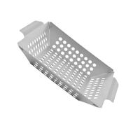 FELTECHELECTR Plateau de Gril Multifonction en Acier Inoxydable Léger Bords Lisses, Poêle à Griller Réutilisable pour Barbecue en Plein Air Le W nd