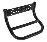 FELTECHELECTR Poignée Arrière Vélo en Métal Noir Assemblage Rapide Antidérapant, Repose-Bras Confortable pour Siège Arrière Adulte, Finition Soignée et Solide