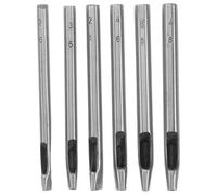 FELTECHELECTR Poinçons Ovales Perforatrice Artisanale Précise en Acier Inoxydable Ensemble de 6 Tailles Variées pour Cuir pour Ceintures et Bracelets de Montre
