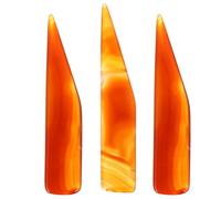 FELTECHELECTR Polisseur de Bijoux en Agate 3pcs pour Nettoyage et Brunissage des Bijoux en Cuivre et Argenté Fabrication et Entretien Couleur Aléatoire
