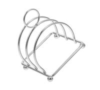 FELTECHELECTR Porte-pain en acier inoxydable pour 3 tranches - Élégant porte-pain de style anglais - Étagère de rangement pratique pour grille-pain