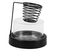 FELTECHELECTR Porte-Parfum Élégant en Fer Noir Décoratif Design Artistique, Collecteur de Cendres Portable Brûleur Porte-Sauge et Fonctionnel pour Salons et Hôtels