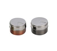 FELTECHELECTR Pot à Épices Magnétique en Acier Inoxydable Léger et Réutilisable Cuisine et Camping, Organisateur Pratique pour Condiments et Assaisonnements