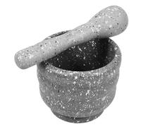 FELTECHELECTR Presse Ail Manuel PP avec Mortier et pour Cuisine Bol de Broyage pour Épices Gingembre Noix et Assaisonnements Ensemble Pratique et Réutilisable