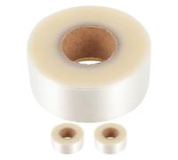 FELTECHELECTR Protège-étiquettes 3 Rouleaux de 250 Pièces Transparents Adhésif en Pvc pour Codes-barres et Numéros pour Bureaux et Autres Lieux