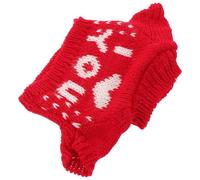 FELTECHELECTR Pull Hoodie Rouge Coton pour Ours Peluche Vêtement Douillet pour Poupée Costume Animal Adapté Aux Peluches et Jouets Peluche