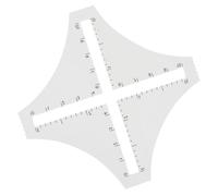 FELTECHELECTR Règle à Courtepointe en Acrylique Transparente Fonction de Calcul pour Travaux de Couture et Design de Vêtements, Outil Sûr et Précis pour Amateurs