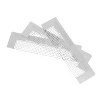 FELTECHELECTR Règle à Dessin pour Peinture de Strass 3pcs en Acier Inoxydable Argenté avec 216 Grilles Vierges, Outil Multifonction Résistant la Déformation pour Peinture Diamant et Ateliers