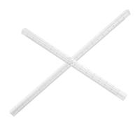 FELTECHELECTR Règle Géométrique Portable et Légère Multifonctionnelle Transparente en Plastique 2pcs pour Étudiants et Travaux à Domicile
