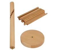 FELTECHELECTR Séchoir à Pâtes Bois Beige Robuste pour Maison et Restaurant, Support à Nouilles Suspendu Pratique Cintre à Pâtes Fraîches pour Séchage Rapide