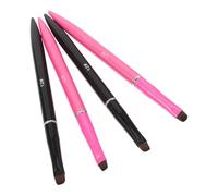 FELTECHELECTR Stylos de Nail Art pour Builder Gel 4 Pièces en Métal et Fibre Synthétique Performance Constante pour Nail Salon