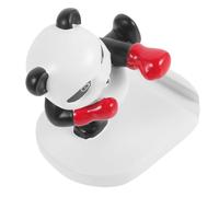FELTECHELECTR Support de Téléphone Portable et Minimise L'obstruction de L'écran Panda en Résine Blanc, Design Compact et Humain Pratique à Transporter pour Bureau et Voyage