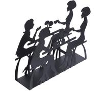 FELTECHELECTR Support Filtre Café Fer Forgé Noir Porte Filtres Décoratif Compact Résistant et Élégant pour Maison et Cuisine Rangement Pratique et Esthétique