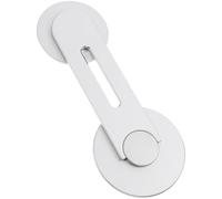 FELTECHELECTR Support Magnétique pour Téléphone Portable Latéral en Alliage D'aluminium, Argenté, à Suspendre Écran Cachée pour Voiture, Support pour Smartphone et Tablette, Accessoire Voiture