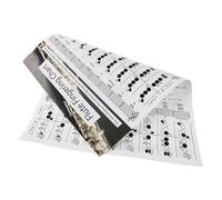 FELTECHELECTR Tableau des Notes et Accords de Flûte pour Débutants, Outil D'apprentissage Pratique en Papier Enduit, Guide Complet pour Pratique et Étude Flûte