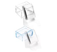 FELTECHELECTR Tampons de Manucure Carrés pour Stamping Vernis et Designs Spéciaux en Plastique Bleu 2pcs Outils Nail Art pour Nail Art Pratique à Domicile ou Salon