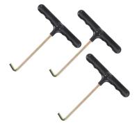 FELTECHELECTR Tire-lacets de Chaussures 3pcs Noirs en Plastique et Fer Crochet Plat pour Usage Sportif et Patinage