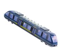 FELTECHELECTR Train De Simulation pour Garçons Miniature Bleu en Alliage Métallique, Jouet Éducatif pour Garçon Et Filles De 4 à 7 Ans, Jeu De Voies Ferrées Portable, pour École Maternelle,