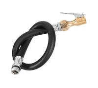 FELTECHELECTR Tuyau Extension Gonfleur Pneu Auto Verrouillant Caoutchouc et Laiton Tube Flexible Pression pour Pompe à Air Accessoires Roue Prolongateur Gonflage Pratique