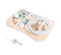 FELTECHELECTR Volant Bois Montessori Éducatif de Conduite Simulée et Sécurisé pour Garçon Fille Garçons et Filles Jeu Apprentissage Motricité Fine