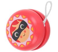 FELTECHELECTR Yoyo en Bois pour Garçon et Filles Motif Soldat Rose Éducatif 1 Pièce Yoyo Acrobatique en Bois Naturel Développement Motricité Fine et Coordination Œil-Main Présent D’Éveil