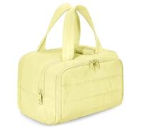 Feltz Travelfree Trousse de toilette multifonction 4 en 1 avec poignée pour femme, voyage de loisirs, séparation humide et sec, légère et imperméable, jaune, Moderne