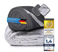 Feluna® Couverture Lestée 8 kg, 155x200 cm - Sensorielle Anti-Stress | 7 couches respirantes, microbilles de verre - poids uniformément réparti - idéale anxiété & troubles du sommeil