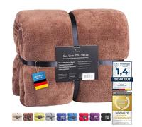Feluna® Plaid XXL 220x200 cm - Toucher Cachemire, ne Peluche Pas