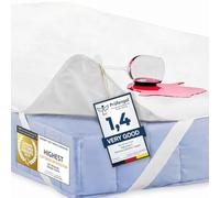 Feluna® Protège-Matelas Imperméable en Bambou 100x200 cm | Alèse imperméable respirante - sans bruit, sans chaleur - idéale bébé, incontinence, allergie