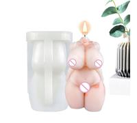 Female Body Candle Mold - 3D Hand Touching Girl Mold, Silicone Molds Epoxy Resin Silicone Moulds for Resin Casting Wax Aromatherapy Soap Moulds for DIY Making, Naked Women Men Body Shape Candle Mould