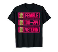Female Dd-214 Veteran Patriotic Vet Lady - Women In Uniform T-Shirt