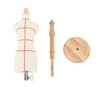 Female Dress Form Mannequin | Beech Wood & Canvas Torso for Sewing/Display/Tailoring | Adjustable Stand, Realistic Body Shape, Easy Assembly