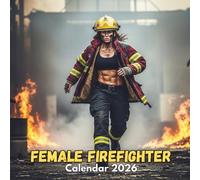 Female Firefighter 2026 Calendar: Outdoor Fire Crew Scenes & Station Moments with Clear Monthly Grids | 8.5 × 8.5 in