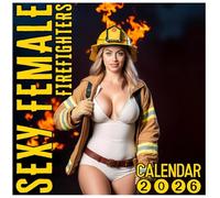 Female Firefighters Calendar 2026: Twelve Months of Spirit, Humor, and Bold Energy, 8.5 x 8.5" Fire & Grace Edition