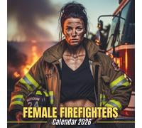 Female Firefighters Calendar 2026: Women Responders on Duty • Monthly Grids with U.S. Marked Dates | 8.5 × 8.5 in