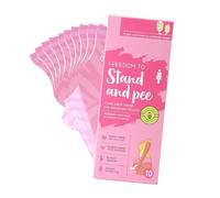 Female Pee Funnel, Urination Aid, Leakproof Paper Device, 9.25x3.74x0.59 Inches Ergonomic Waterproof Design 10 Pack for Travel, Hiking, Pregnancy, Outdoor Use Confidence