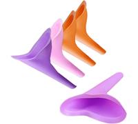 Female Standing Pissing,5 Pcs Toilet Camping Urinal Silicone Reusable For Women Funnel For Standing Urinating Practical And Comfortable For Camping,Hiking,Outdoor Activities