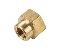 Female Thread 1/8" 1/4" 3/8" 1/2" 3/4" Brass Pipe Fitting Copper Hose Hex Coupling Coupler Fast Connetor For Water Fuel Gas(3l4F to 3l4F)