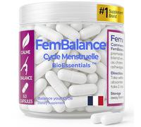 FemBalance® Complément Naturel de Soutien Prémenstruel pour Femmes - Équilibre du Cycle Menstruel & Soulagement des Crampes avec Ashwagandha, Camomille, Magnésium, Gingembre - Santé Hormonale